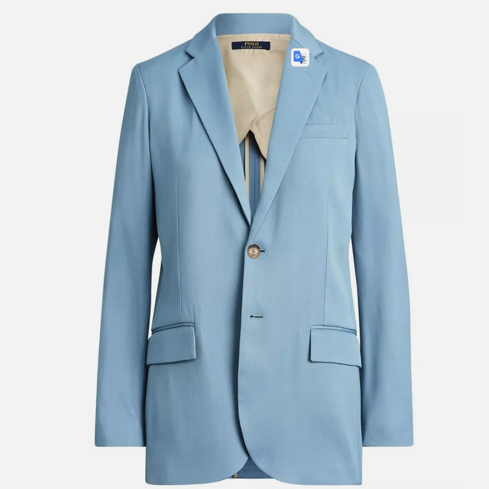 Polo Ralph Lauren Blazer Sport Coat Jacket In Channel Blue Women’s Size 6